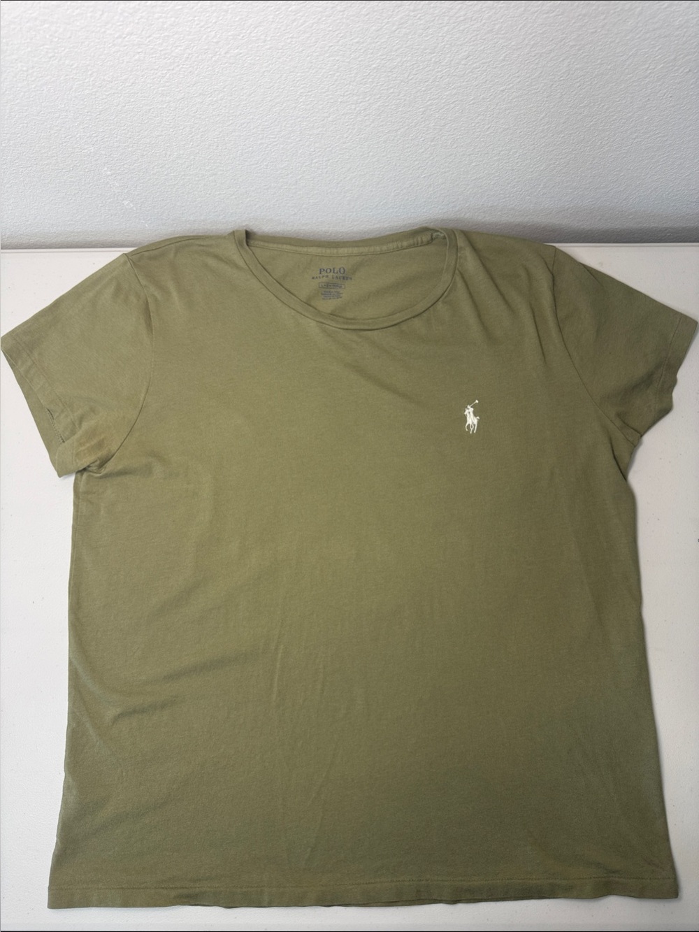 Polo by Ralph Lauren Olive Crew Neck Short Sleeve Tee